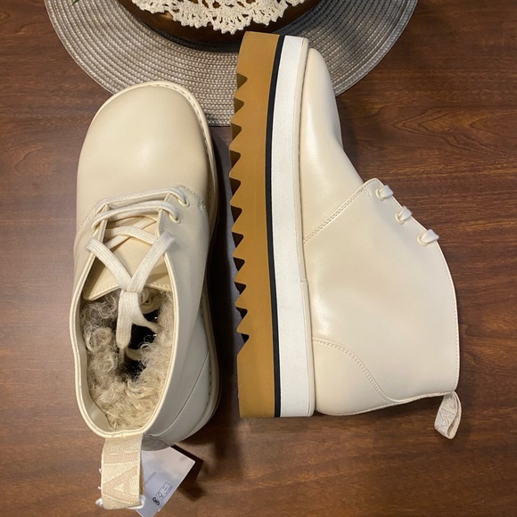 Stella McCartney Sneakelyse 50MM Lace-Up Booties size 10